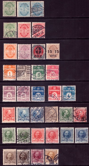 Danmark 1895/1974 - lagersæt - Scott