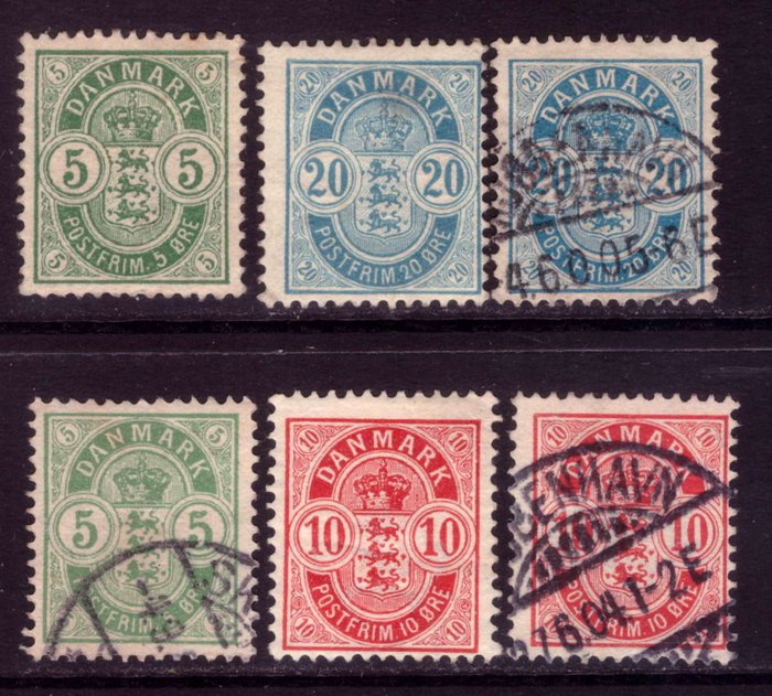 Danmark 1895/1974 - lagersæt - Scott