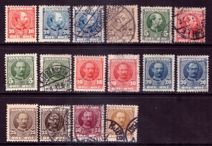 Danmark 1895/1974 - lagersæt - Scott