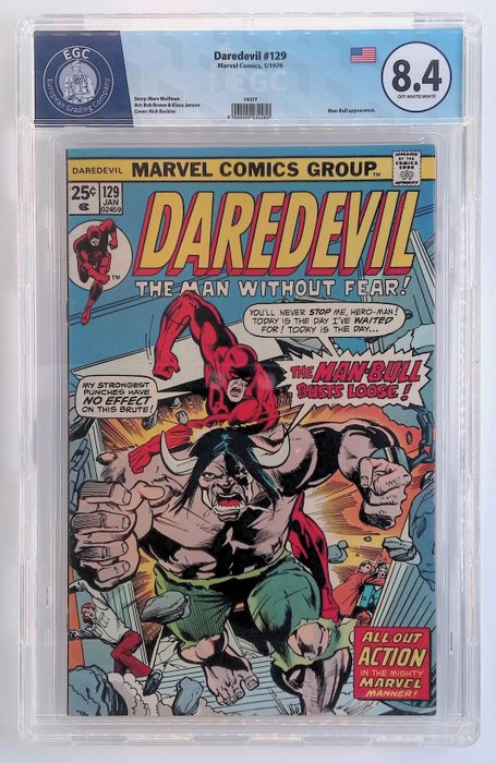 Daredevil + Spawn - 3 graded issues - EGC graded 8.4, 9.1, 8.4 Graded comic - 1976/1999