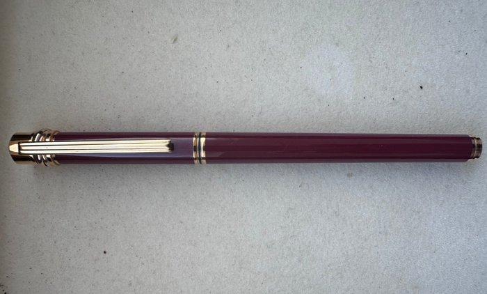 Cartier - vintage - laque rouge rubis – gold 18 carats - Fyldepen