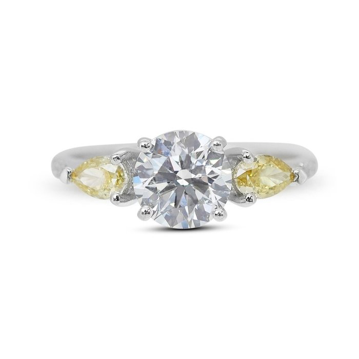 Ring - 18 kraat Hvidguld -  211ct tw Diamant (Natur) - Diamant - fantastisk ring