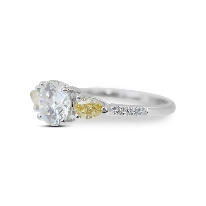 Ring - 18 kraat Hvidguld -  211ct tw Diamant (Natur) - Diamant - fantastisk ring