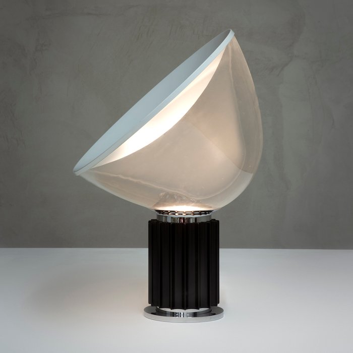 Flos - Achille Castiglioni, Pier Giacomo Castiglioni - Lampe - Bemærk stort glas - Aluminium, Glas