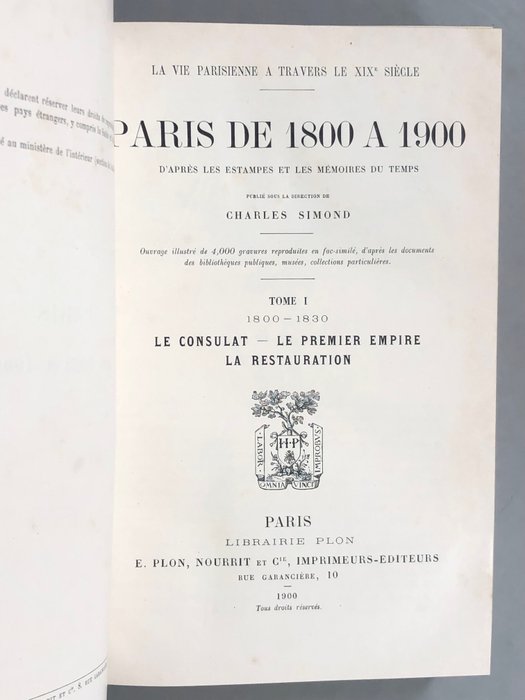 Charles Simond [dir.] - Paris de 1800 à 1900 - 1900