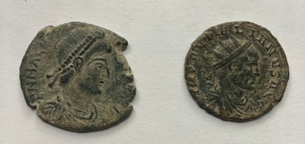 Romarriket. Lote de 14 monedas Æ siglos III - IV d.C.  (Ingen mindstepris)