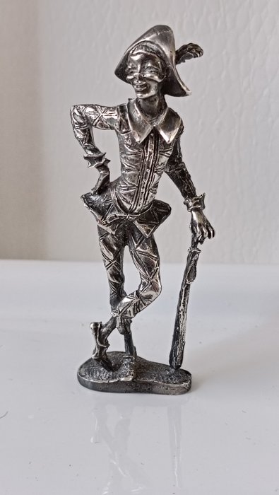 Statuette, di "Arlecchino" - 9.5 cm - .925 sølv