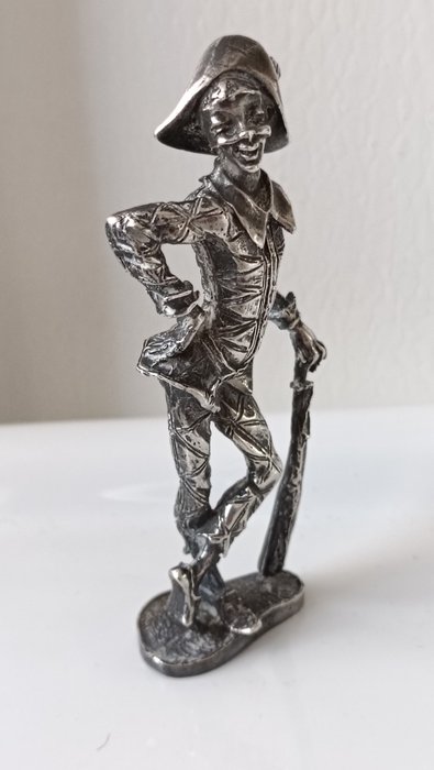 Statuette, di "Arlecchino" - 9.5 cm - .925 sølv