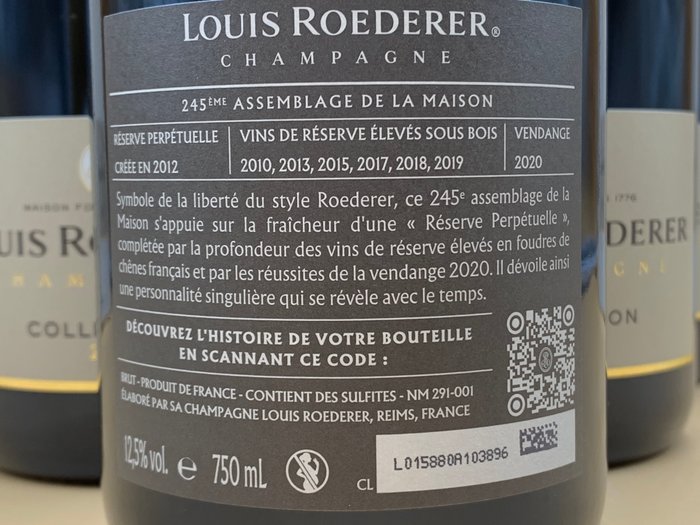 Louis Roederer, 245 - Champagne Brut - 6 Flasker (0,75 L)