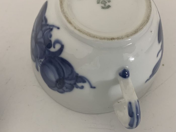 Royal Copenhagen - Sukkerskål - Blue Flower sugar bowl - Porcelæn