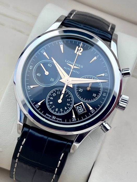 Longines - Heritage Column-Wheel Automatic Chronograph - - L2.750.4 - Mænd - 2011-nu