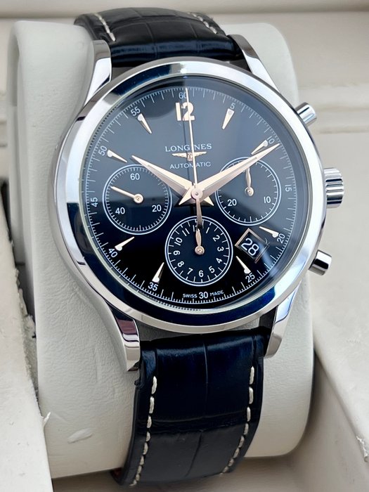 Longines - Heritage Column-Wheel Automatic Chronograph - - L2.750.4 - Mænd - 2011-nu