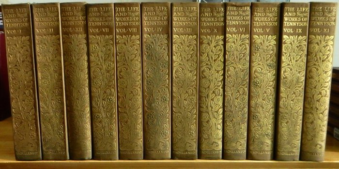 Alfred Lord Tennyson - The Life and Works of Alfred Lord Tennyson in Twelve Volumes, Edition de Luxe. Linited edition. - 1898-1899