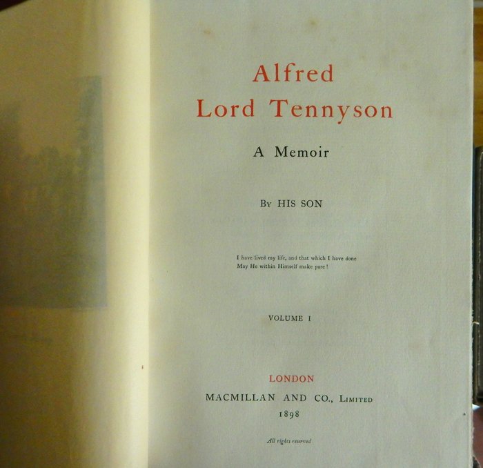 Alfred Lord Tennyson - The Life and Works of Alfred Lord Tennyson in Twelve Volumes, Edition de Luxe. Linited edition. - 1898-1899