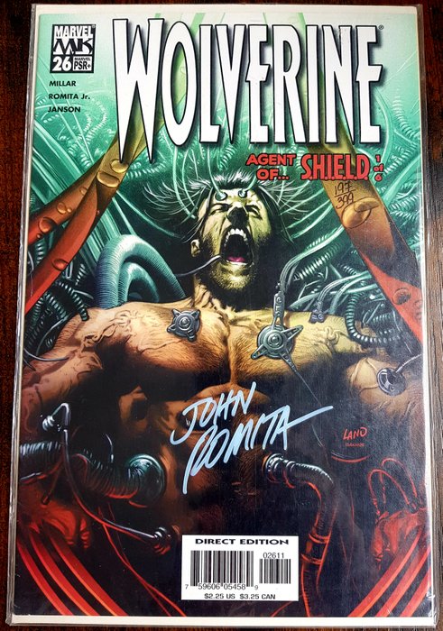 Wolverine #26 Limited at 399 Signatures ! - Signed by "Wolverine Creator" J. Romita SR !! With DF COA and Seal !! - 1 Signed comic - Første udgave/2005