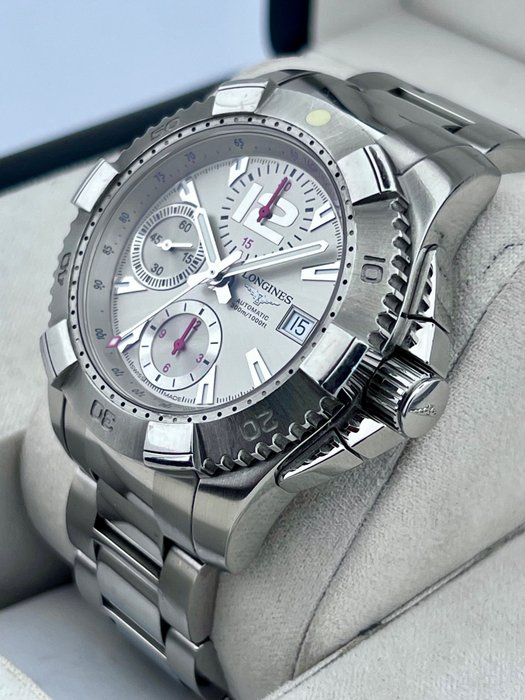 Longines - Hydroconquest Automatic Chronograph - - L3.651.4 - Mænd - 2011-nu