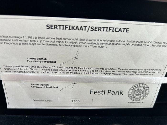 Estland Proof Set 2011  (Ingen mindstepris)