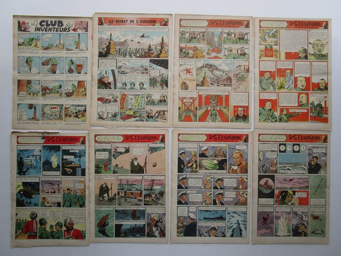 Tintin (magazine) - Année 1948 complète -  N°1 au N° 53 - 53 magasiner - Første udgave - 1948