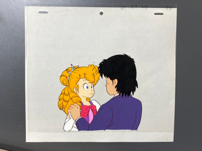 Dr. Slump (Akira Toriyama, 1980) - 1 Original animationscel og tegning af Akane Kimidori