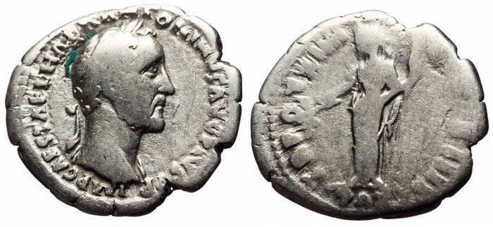 Romerska republiken. Antoninus Pius (138-161.. Denarius  (Ingen mindstepris)