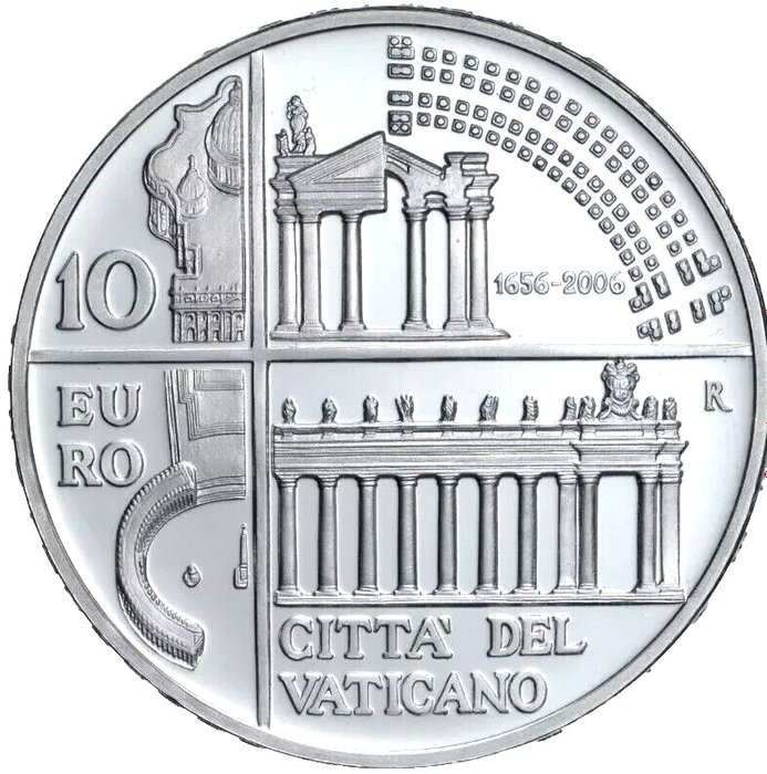 Vatikanstaten 10 Euro 2006 "Gian Lorenzo Bernini" Proof  (Ingen mindstepris)