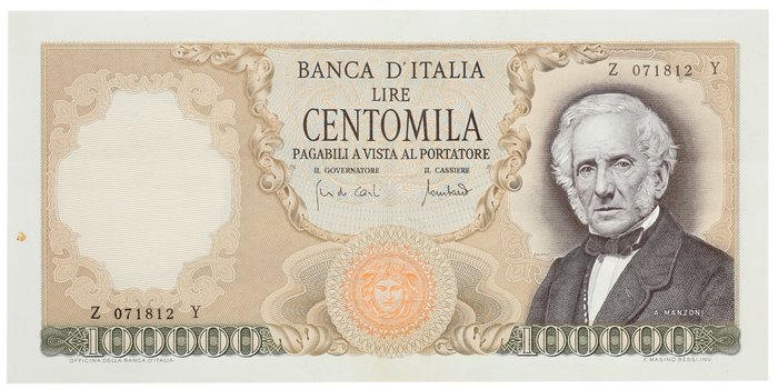 Italien - 100000 Lire 19/07/70 - Gigante BI 82B2 -  Pick 100b