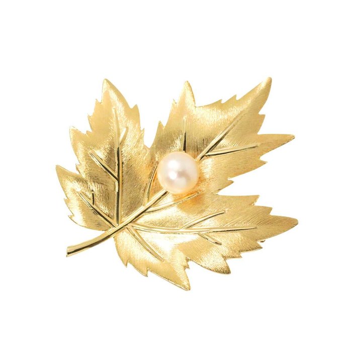 Mikimoto - Broche - 14 karat Gulguld