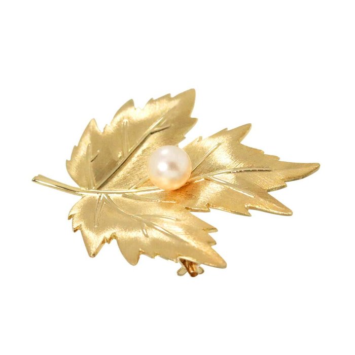 Mikimoto - Broche - 14 karat Gulguld