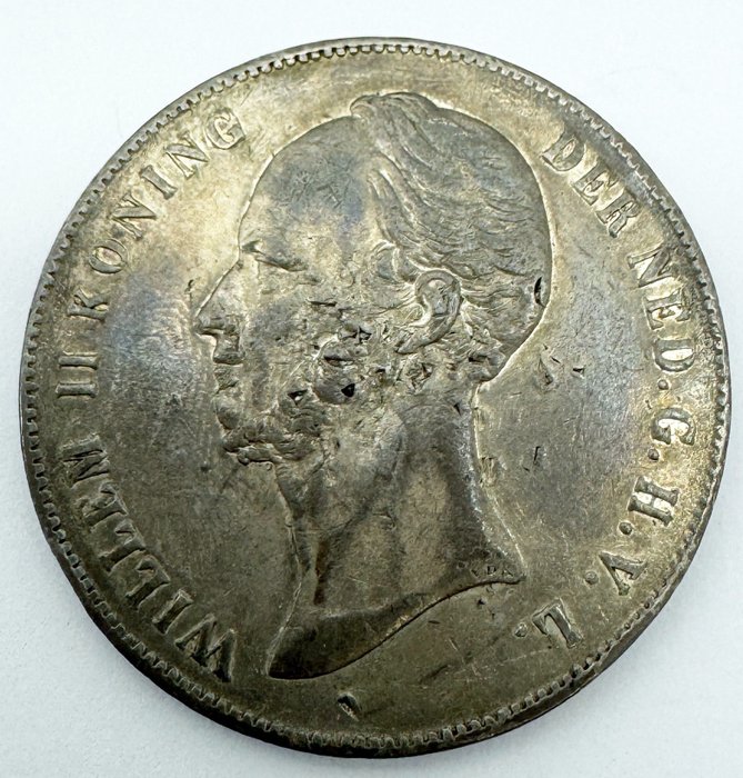 Holland. Willem II (1840-1849). 2 1/2 Gulden 1848  (Ingen mindstepris)