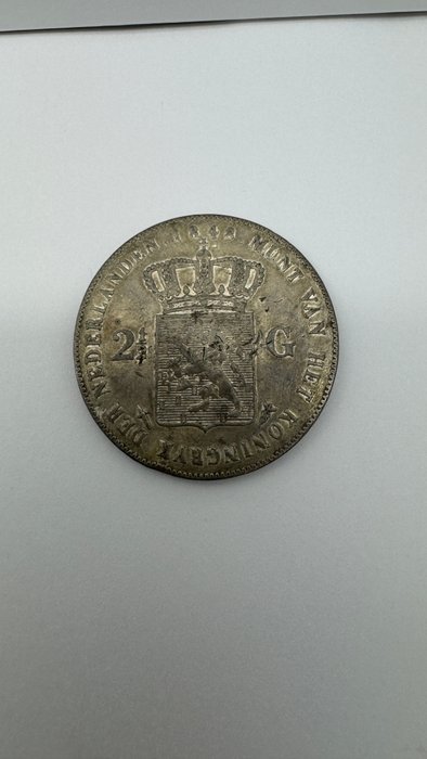 Holland. Willem II (1840-1849). 2 1/2 Gulden 1848  (Ingen mindstepris)