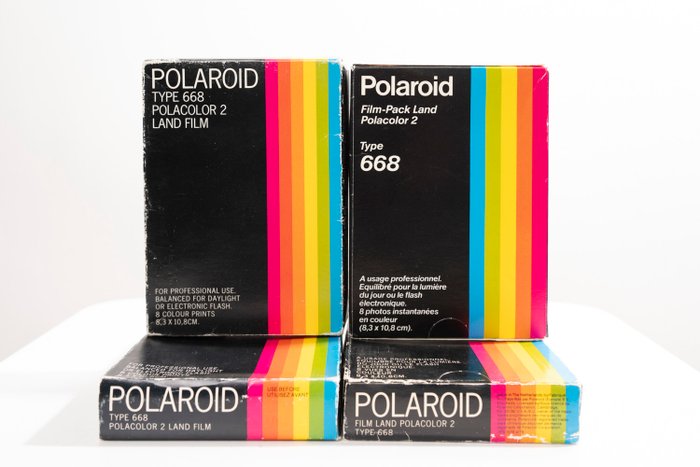 Polaroid 668 film x4 Ubrugt film