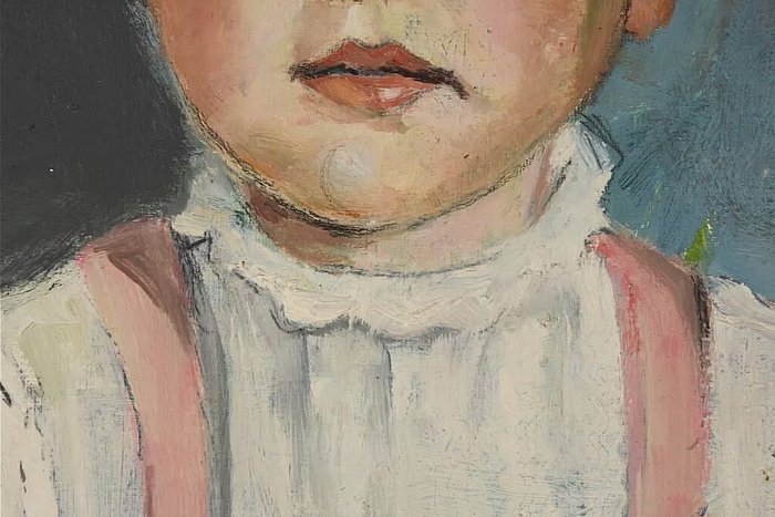 Rudolf Geissler (1930) - Portrait of a young girl - NO RESERVE