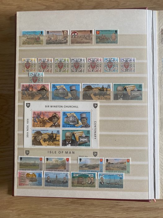 Isle of Man 1973/2005 - Samling af MNH (MNH) frimærker i album