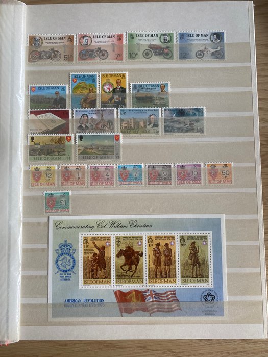 Isle of Man 1973/2005 - Samling af MNH (MNH) frimærker i album