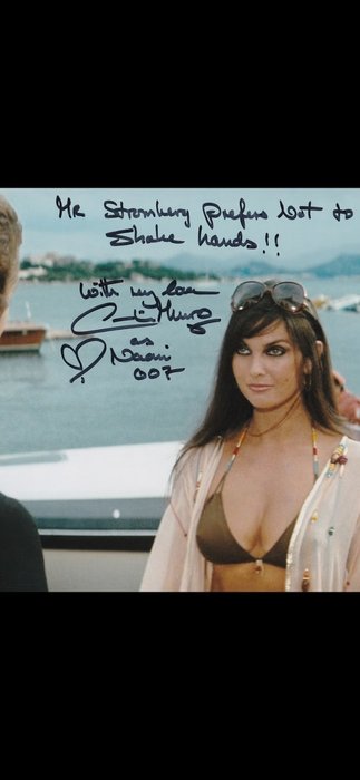 James Bond 007: The Spy Who Loved Me - Signed by Caroline Munro (Naomi) - WITH VERY RARE QUOTE