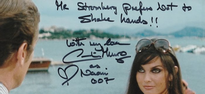 James Bond 007: The Spy Who Loved Me - Signed by Caroline Munro (Naomi) - WITH VERY RARE QUOTE