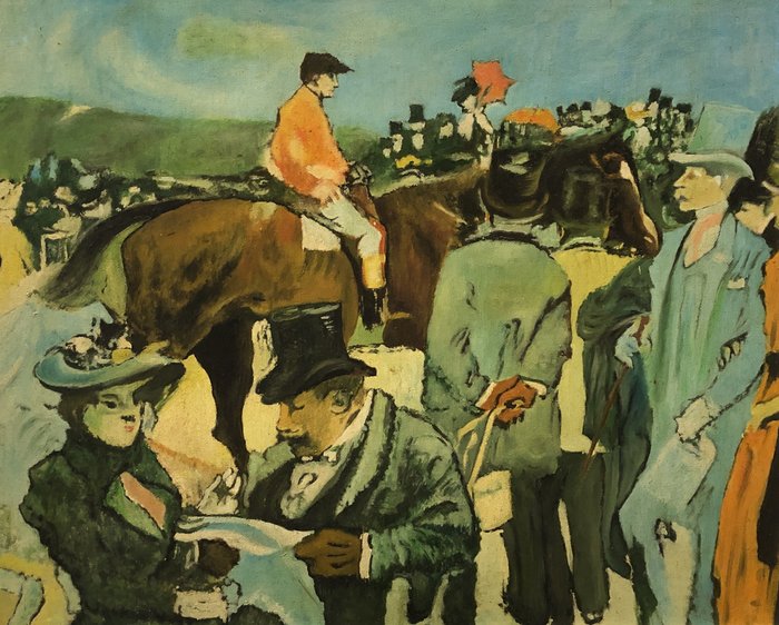 Jean Balagué (1933-2020) - Les Courses à Longchamp (D'après Jean-Louis Forain)