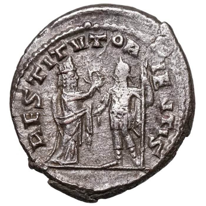 Romarriket Valerian I (AD 253-260) Antoninianus Samosata TYCHE mit Kaiser  (Ingen mindstepris)