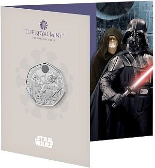 Storbritannien 50 Pence 2023 Star Wars - Darth Vader  Palpatine im Blister  (Ingen mindstepris)