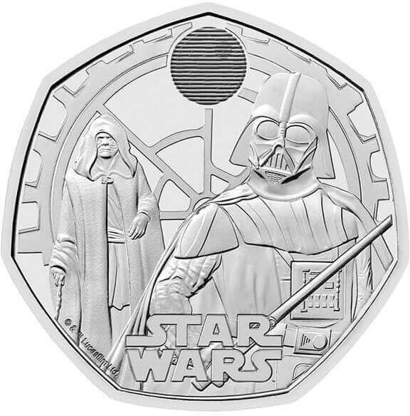 Storbritannien 50 Pence 2023 Star Wars - Darth Vader  Palpatine im Blister  (Ingen mindstepris)