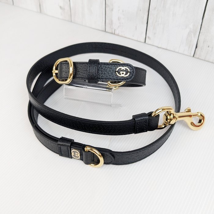 Gucci - Interlocking G Pet Leash and Collar Set - Tilbehør til dyr