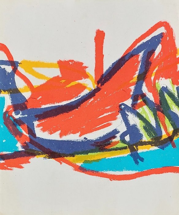 Karel Appel (1921-2006) - Cobra Litho met boekje