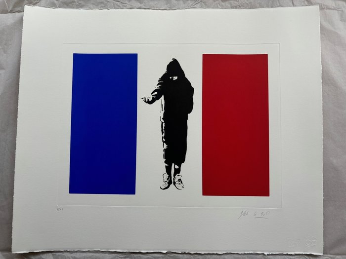 Blek Le Rat (1951) - Beggar in Paris (printer proof)