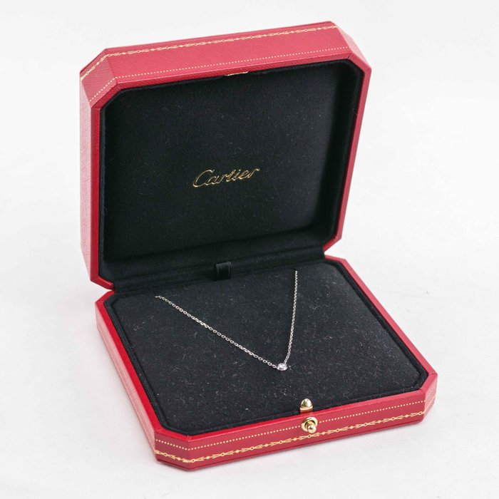 Cartier - Halskæde - Cartier d'Amour necklace, small model - 18 kraat Hvidguld Diamant (Natur)