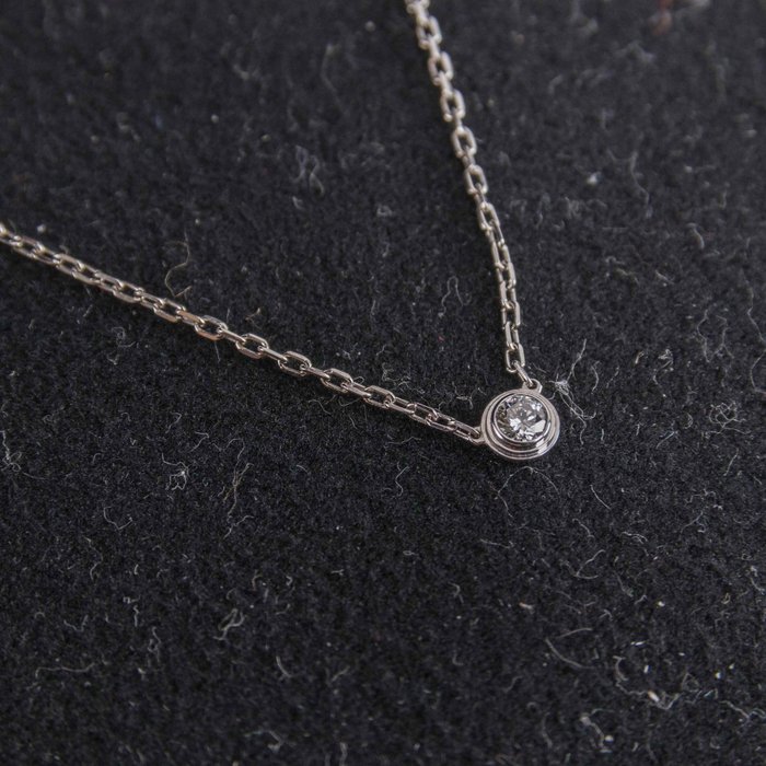 Cartier - Halskæde - Cartier d'Amour necklace, small model - 18 kraat Hvidguld Diamant (Natur)