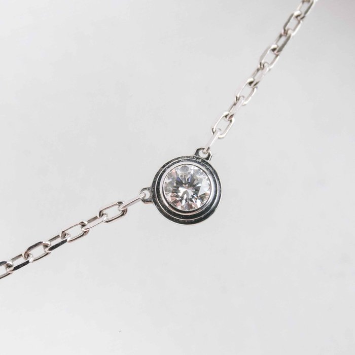 Cartier - Halskæde - Cartier d'Amour necklace, small model - 18 kraat Hvidguld Diamant (Natur)