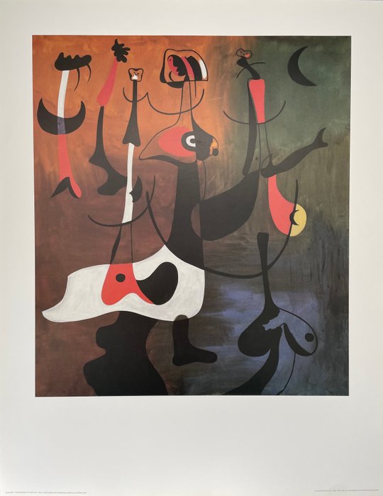 Joan Miró, (after) - Personnages Rythmiques - Achenbach licensed offset print