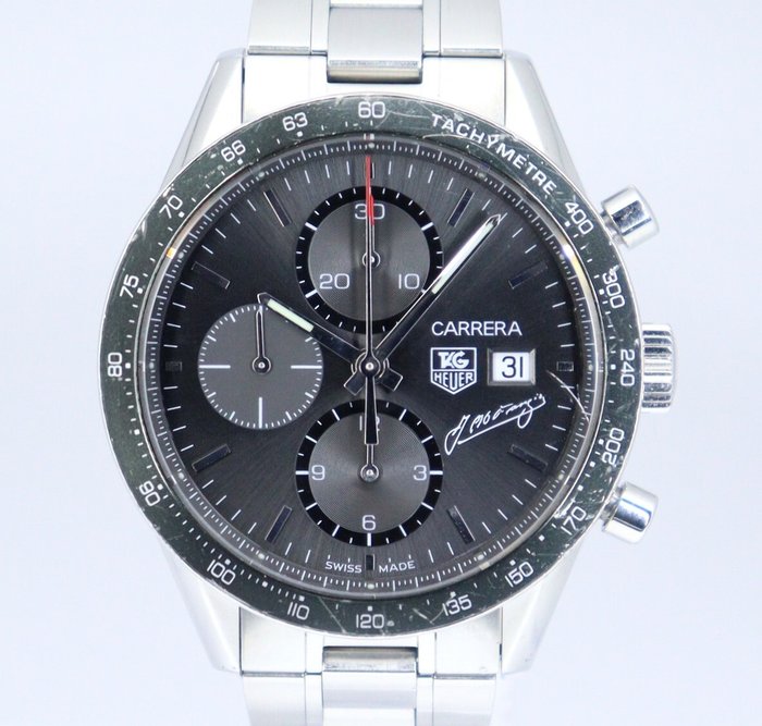 TAG Heuer - Carrera Calibre 16 J.M. Fangio Limited Edition - Ingen mindstepris - CV201C.BA0786 - Mænd - 2000-2010