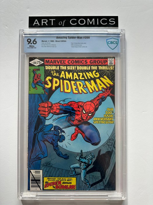 The Amazing Spider-Man #200 - Origin Of Spider-Man Retold - CBCS Graded 9.6 - Extremely High Grade!! - White Pages! - 1 Graded comic - Første udgave - 1980