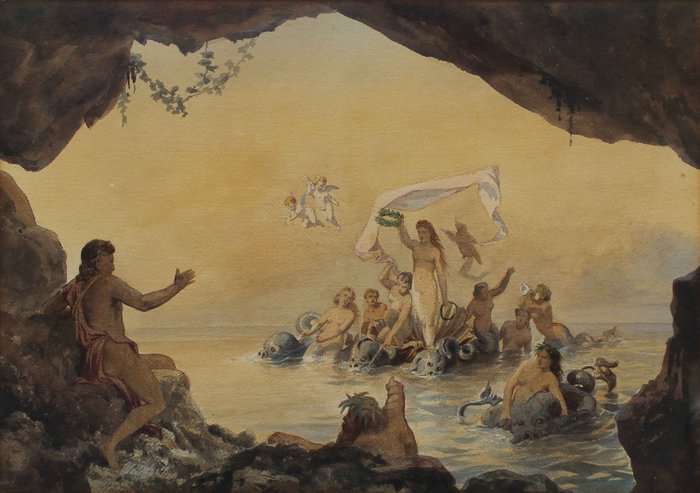 Scuola italiana (XIX) - Trionfo di Galatea